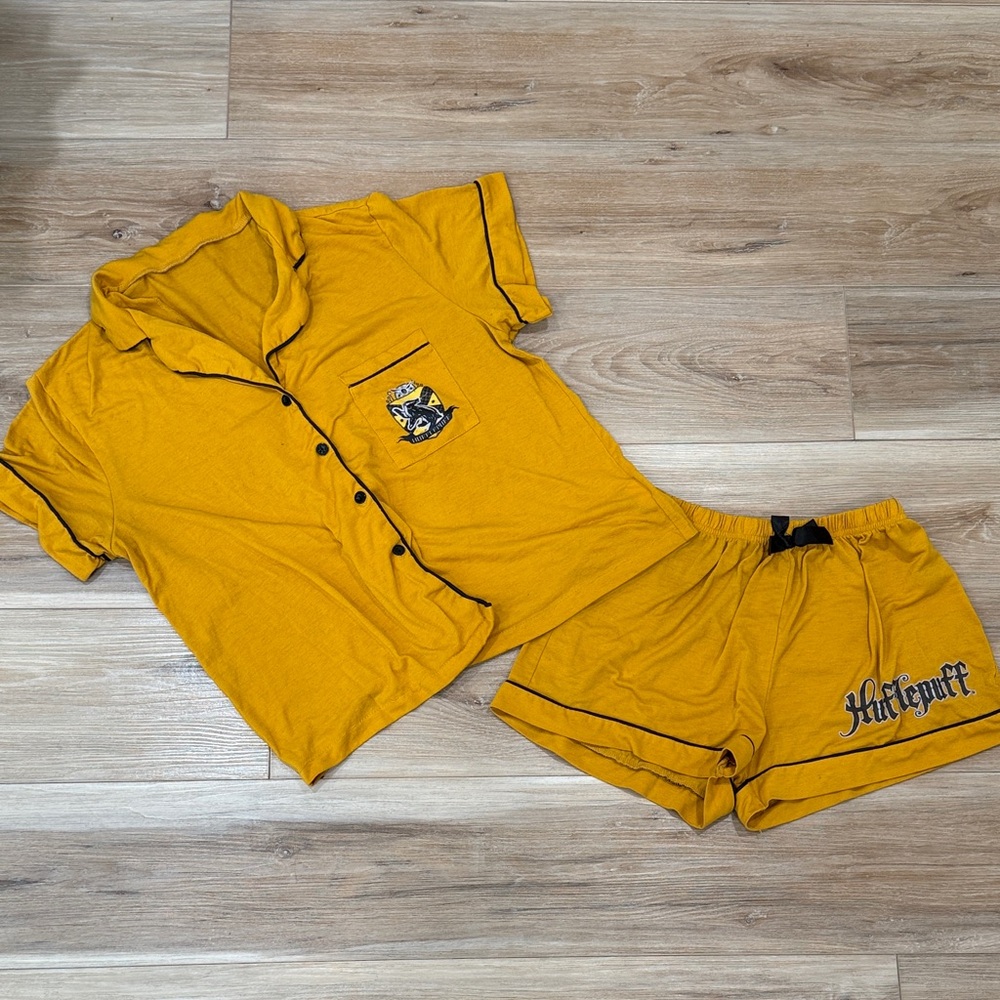 ROMWE Harry Potter Yellow Kids Pajama Set